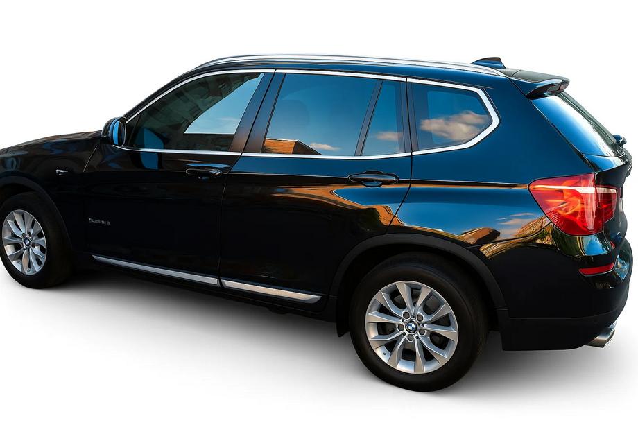 BMW X1 E84 2009-2015 Juego completo de molduras de ventana acero inoxidable 12 piezas Image