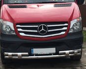 Mercedes Sprinter W906 2006–2018 Defensa frontal inferior Shark (acero inoxidable) 2013↗ foto 3