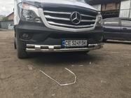 Mercedes Sprinter W906 2006–2018 Defensa frontal inferior Shark (acero inoxidable) 2013↗ foto 5