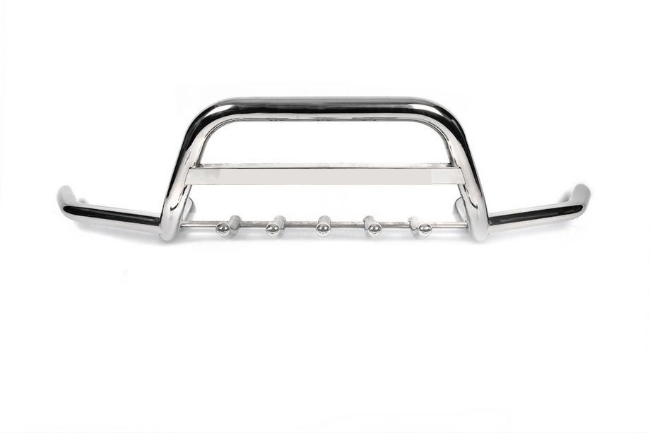 Renault Master 1998-2010 Defensa delantera con bigotes WT003 (acero inoxidable) Image