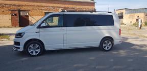 Volkswagen T6 2015-2024 Defensa Delantera ST008 (Acero Inoxidable) 60 mm foto 2