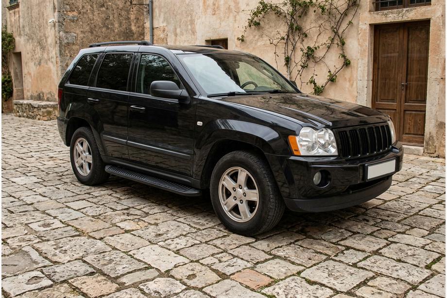 Jeep Grand Cherokee WK 2004-2010 Estribos Laterales Tayga Black (2 uds., Aluminio) Foto 1