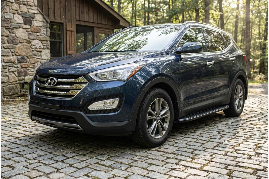 Hyundai Santa Fe 3 2012-2018 Estribos Laterales Tayga Black (2 uds., Aluminio) Foto 1