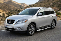 Nissan Pathfinder R52 2012-2021 Estribos Laterales Tayga V2 (2 uds, Aluminio) foto 1