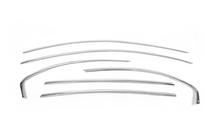 Chevrolet Captiva 2006-2019 Molduras superiores de ventana acero inoxidable (6 uds) foto 2