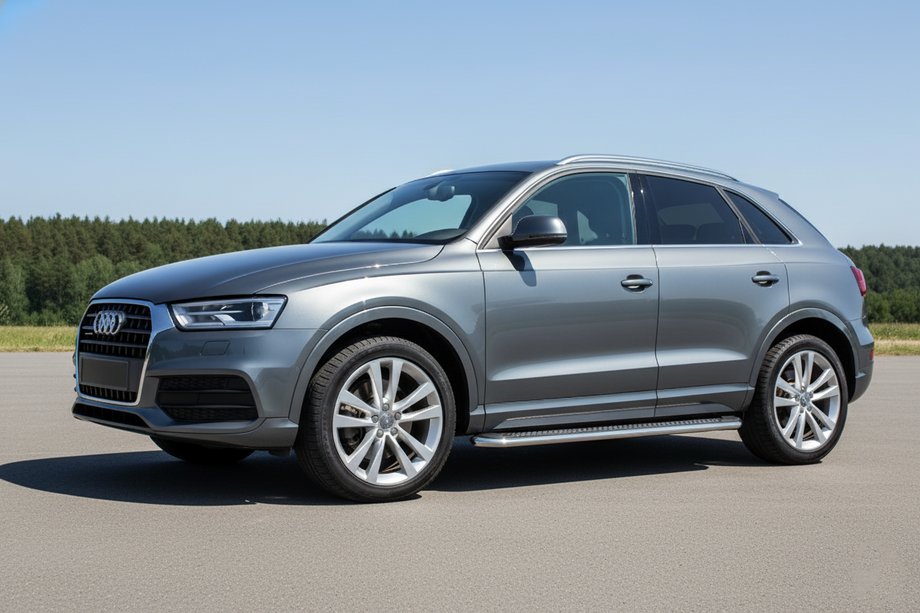 Audi Q3 2011-2019 Estribos Laterales Maydos V2 (2 uds., Aluminio y Acero Inoxidable) Image