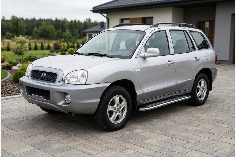 Hyundai Santa Fe 1 2000-2006 Estribos Laterales Maydos V2 (2 uds., Aluminio y Acero Inoxidable) Image