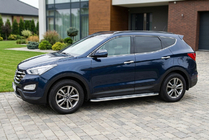 Hyundai Santa Fe 3 2012-2018 Estribos Laterales Maydos V2 (2 uds., Aluminio y Acero Inoxidable) foto 1