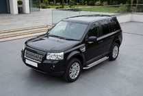 Land Rover Freelander II 2006–2014 Estribos Laterales Maydos V2 (2 uds., Aluminio y Acero Inoxidable) foto 1