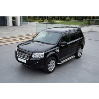 Estribos Laterales Maydos V2 (2 uds., Aluminio y Acero Inoxidable) Land Rover Freelander II 2006–2014 foto 1