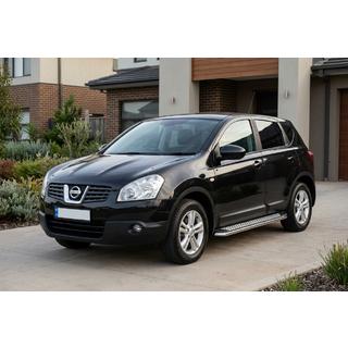 Estribos Laterales Maydos V2 (2 uds., Aluminio y Acero Inoxidable) Nissan Qashqai 2007-2010 foto 1