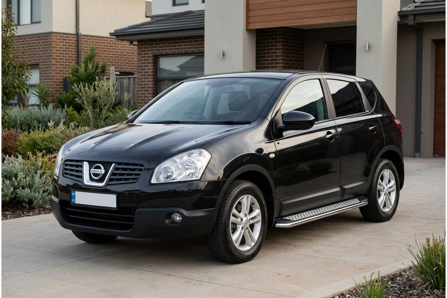 Nissan Qashqai 2007-2010 Estribos Laterales Maydos V2 (2 uds., Aluminio y Acero Inoxidable) Foto 1