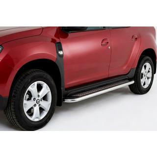 Estribos Laterales Maydos V2 (2 uds., Aluminio y Acero Inoxidable) Dacia Duster 2018-2024 foto 1