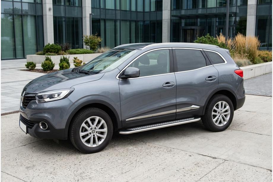 Renault Kadjar 2015-2022 Estribos Laterales Maydos V2 (2 uds., Aluminio y Acero Inoxidable) Image