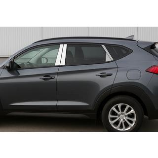 Cubiertas de pilares en acero inoxidable Hyundai Tucson TL 2016-2021 foto 1