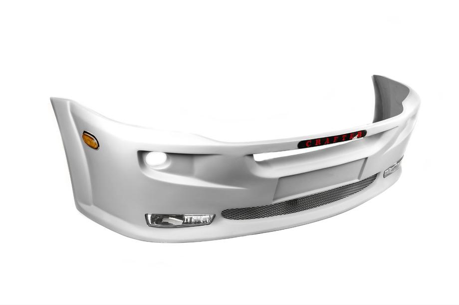 Volkswagen Crafter 2006-2016 Cubierta de parachoques delantero 2012↗ (Era recto, imprimado para pintar) Image