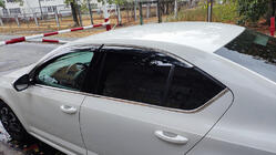 Skoda Octavia III A7 2013-2019 Deflectores de Ventana con Moldura Cromada LiftBack (4 uds, Niken) foto 1