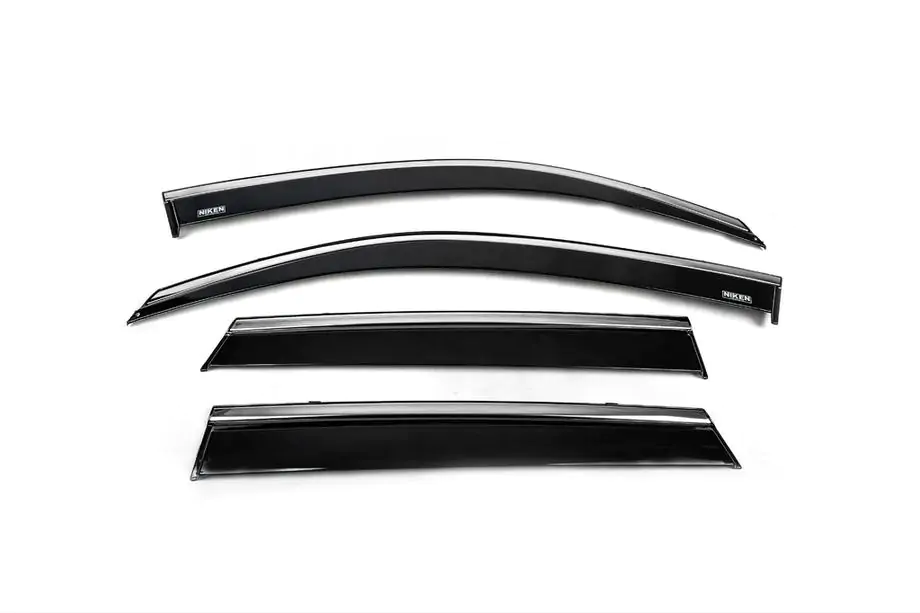 Suzuki Vitara 2015- Deflectores de ventana con moldura cromada (4 uds, Niken) Image