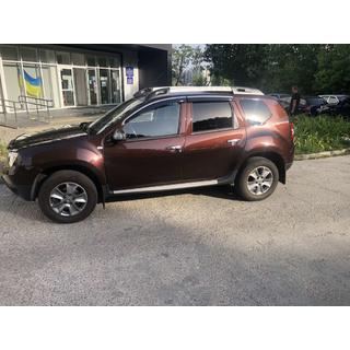 Deflectores de ventana con moldura cromada (4 uds, Niken) Dacia Duster 2008-2018 foto 1