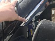 Fiat Doblo II 2010-2022 Deflectores de ventana con moldura cromada (4 uds, Niken) foto 6
