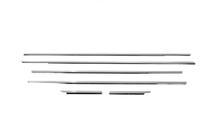 Audi A3 2003-2012 Molduras inferiores de ventana acero inoxidable foto 5