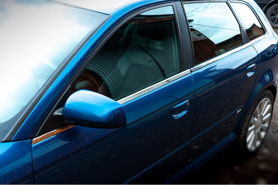 Audi A3 2003-2012 Molduras inferiores de ventana acero inoxidable Image