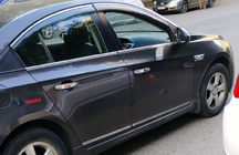 Chevrolet Cruze 2009–2015 Cubiertas de Molduras de Puerta Cromadas (Acero Inoxidable) foto 3