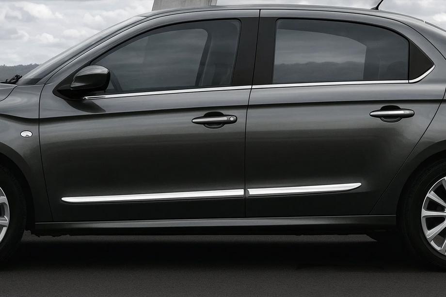 Fiat Albea 2002-2012 Moldura de puerta acero inoxidable Image