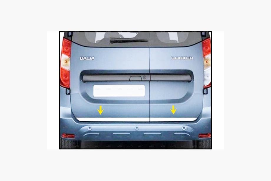 Dacia Dokker 2013-2022 Moldura maletero acero inoxidable Image