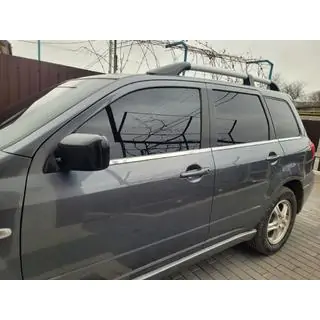 Molduras inferiores de ventana acero inoxidable (6 uds) Mitsubishi Outlander 2001-2006 foto 1