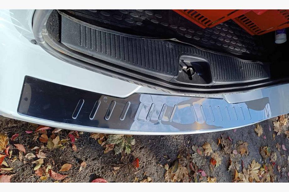 Renault Logan MCV 2013-2022 Protector de Parachoques Trasero Carmos Acero Inoxidable Image