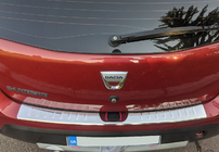 Renault Sandero 2007-2013 Protector de Parachoques Trasero Carmos V1 Acero Inoxidable foto 1