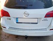 Opel Astra J 2009-2015 Protector de Parachoques Trasero V-1 Carmos (SW, Acero Inoxidable) foto 1