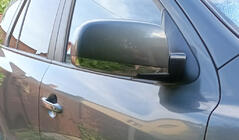 Hyundai Santa Fe 2 2006-2012 Cubiertas de Espejos (2 uds, Acero Inoxidable) foto 2