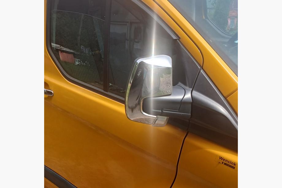 Ford Custom 2013-2022 Cubiertas de Espejos (2 uds., Acero Inoxidable) Image