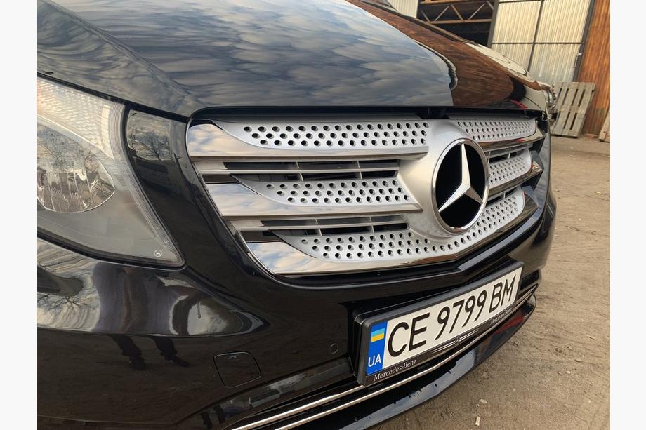 Mercedes Vito/V-class W447 2014- Cubiertas de Parrilla 2014-2020 (5 uds, BlackChrome) Foto 3