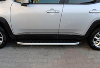 Jeep Renegade 2014- Molduras de Puerta Cromo Negro (4 uds, Acero Inoxidable) foto 3