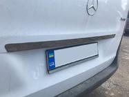 Mercedes Vito/V-class W447 2014- Moldura de maletero sobre la matrícula BlackChrome (acero inoxidable) foto 4