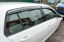 Volkswagen Golf 7/E-Golf 2012-2020 Deflectores de Ventana con Moldura Cromada HB (4 uds, Niken) foto 2