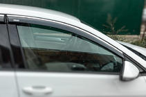 Volkswagen Golf 7/E-Golf 2012-2020 Deflectores de Ventana con Moldura Cromada HB (4 uds, Niken) foto 7