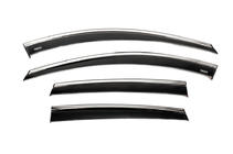 Opel Antara 2006-2017 Deflectores de ventana con moldura cromada (4 uds, Niken) foto 6