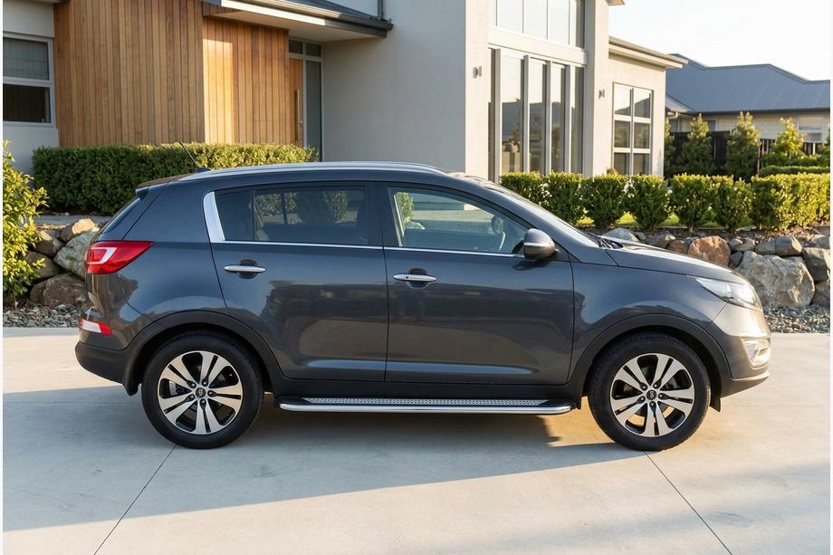 Kia Sportage 2010-2015 Estribos Laterales Maydos V2 (2 uds., Aluminio y Acero Inoxidable) Image