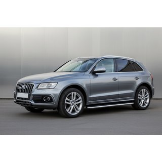 Estribos Laterales Maydos V2 (2 uds., Aluminio y Acero Inoxidable) Audi Q5 2008-2017 foto 1