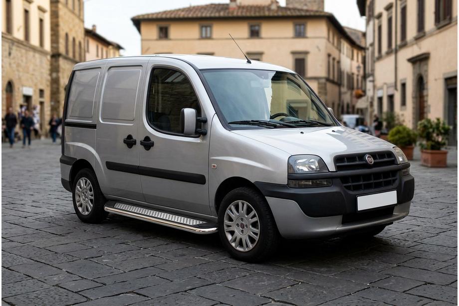 Fiat Doblo I 2001-2005 Estribos Laterales Maydos V2 (2 uds., Aluminio y Acero Inoxidable) Image