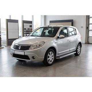 Estribos Laterales Maydos V2 (2 uds., Aluminio y Acero Inoxidable) Renault Sandero 2007-2013 foto 1