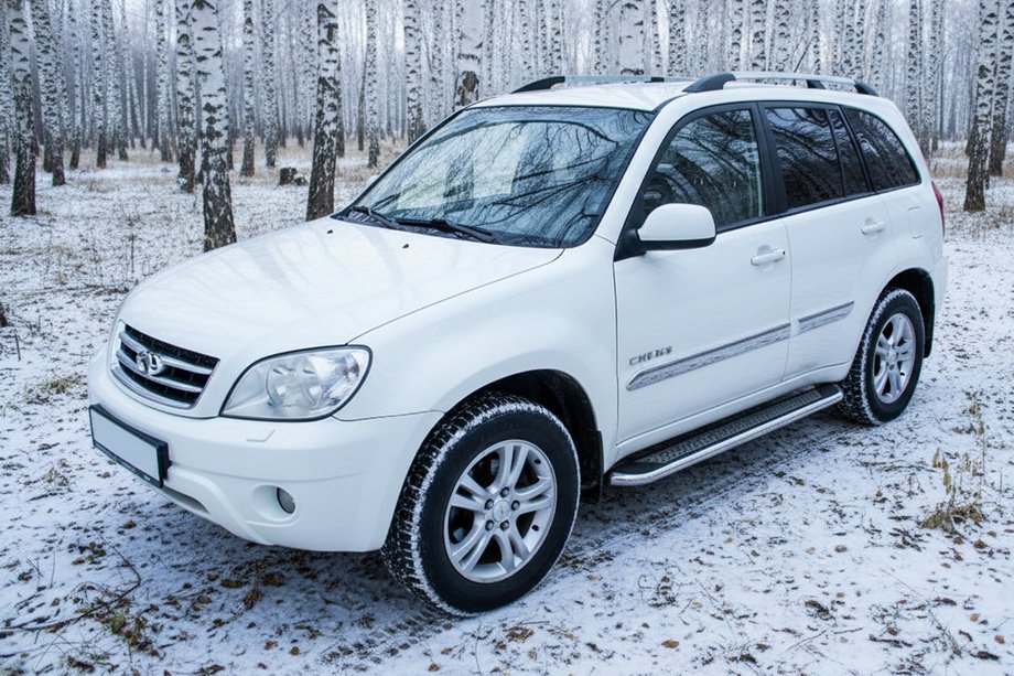 Chery Tiggo 1 2005-2016 Estribos Laterales Maydos V2 (2 uds., Aluminio y Acero Inoxidable) Image