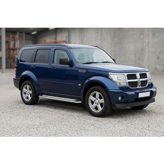 Estribos Laterales Maydos V2 (2 uds., Aluminio y Acero Inoxidable) Dodge Nitro 2006-2011 foto 1