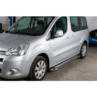 Estribos Laterales Maydos V2 (2 uds., Aluminio y Acero Inoxidable) Peugeot Partner Tepee 2008-2018 foto 1