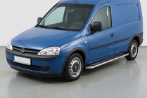 Opel Combo 2002–2012 Estribos Laterales Maydos V2 (2 uds., Aluminio y Acero Inoxidable) foto 1