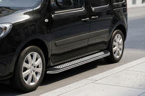 Renault Kangoo 2008–2020 Estribos Laterales Maydos V2 (2 uds., Aluminio y Acero Inoxidable) Batalla Larga foto 1
